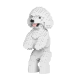 Jekca - Barboncino Nano - Cane - 04S-M01 - Lego - Scultura - Costruzione - 4D - Animali di Mattoncini - Toys