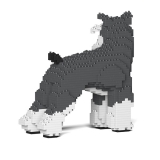 Jekca - Standard Schnauzer - Dog - 02S-M01 - Lego - Sculpture - Construction - 4D - Brick Animals - Toys