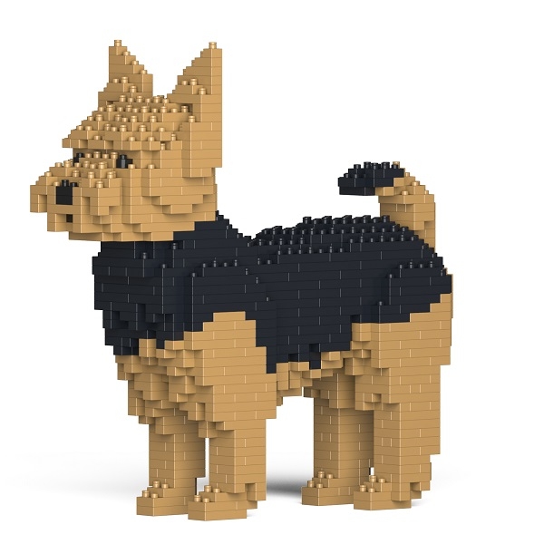 Jekca - Yorkshire Terrier - Cane - 01S - Lego - Scultura - Costruzione - 4D - Animali di Mattoncini - Toys