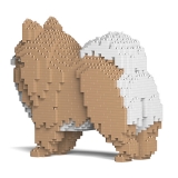 Jekca - Volpino - Cane - 02S-M01 - Lego - Scultura - Costruzione - 4D - Animali di Mattoncini - Toys