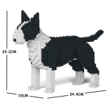 Jekca - English Bull Terrier - Dog - 01S-M01 - Lego - Sculpture - Construction - 4D - Brick Animals - Toys