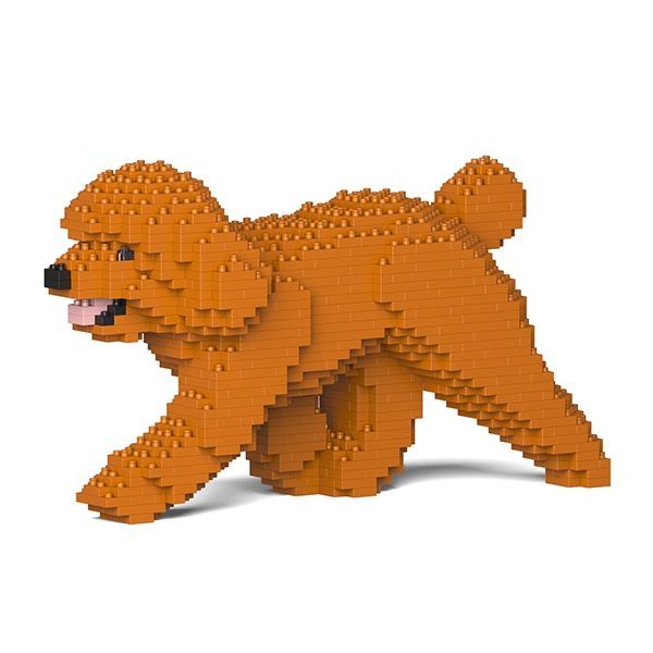 Jekca - Barboncino Nano - Cane - 02S-M04 - Lego - Scultura - Costruzione - 4D - Animali di Mattoncini - Toys