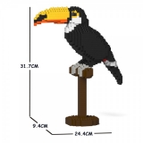 Jekca - Ramphastos Toco - Toucan - Bird - 01S - Lego - Sculpture - Construction - 4D - Brick Animals - Toys