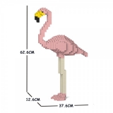 Jekca - Phoenicopterus - Fenicottero - Mammifero - 01C-M02 - Lego - Scultura - Costruzione - 4D - Animali di Mattoncini - Toys
