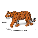 Jekca - Tiger - Mammal - 01S - Lego - Sculpture - Construction - 4D - Brick Animals - Toys