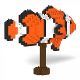 Jekca - Pesce Pagliaccio - 01S - Lego - Scultura - Costruzione - 4D - Animali di Mattoncini - Toys