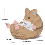 Jekca - Hamster - 04S-M01 - Lego - Sculpture - Construction - 4D - Brick Animals - Toys