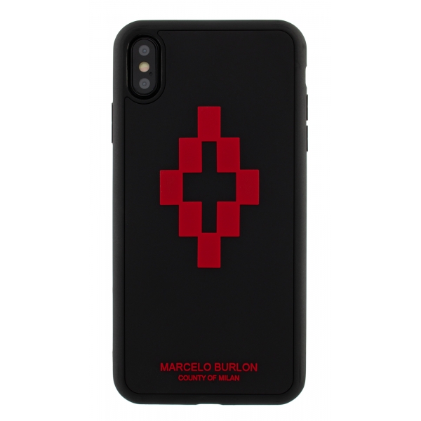 Marcelo Burlon - Cover 3D Cross Red - iPhone 11 Pro Max - Apple - County of Milan - Cover Stampata