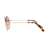 Miu Miu - Miu Miu Societe Sunglasses - Round - Violet Pale Gold - Sunglasses - Miu Miu Eyewear