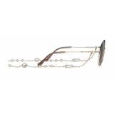 Miu Miu - Miu Miu Jeweled Glasses Chain - Gold - Sunglasses - Miu Miu Eyewear