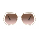 Miu Miu - Miu Miu La Mondaine Sunglasses - Hexagonal - Dark Brown Gradient - Sunglasses - Miu Miu Eyewear