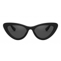 Miu Miu - Miu Miu Logo Sunglasses - Cat Eye - Black - Sunglasses - Miu Miu Eyewear