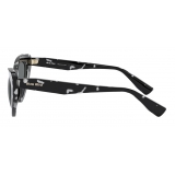 Miu Miu - Miu Miu Logo Sunglasses - Cat Eye - Black and White - Sunglasses - Miu Miu Eyewear