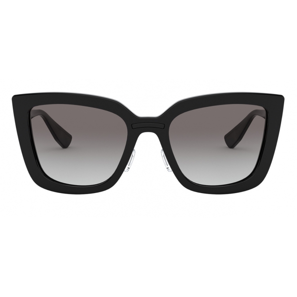 Miu Miu - Occhiali Miu Miu Logo - Cat Eye - Nero - Occhiali da Sole - Miu Miu Eyewear
