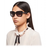 Miu Miu - Miu Miu Logo Sunglasses - Cat Eye - Black - Sunglasses - Miu Miu Eyewear