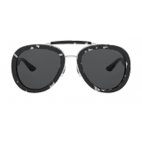 Miu Miu - Miu Miu Catwalk FW19 Sunglasses - Aviator - Black and White - Sunglasses - Miu Miu Eyewear