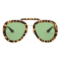 Miu Miu - Miu Miu Catwalk FW19 Sunglasses - Aviator - Tortoise Green - Sunglasses - Miu Miu Eyewear
