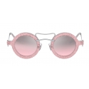 Miu Miu - Miu Miu Scenique Sunglasses - Round - Pink - Sunglasses - Miu Miu Eyewear