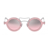 Miu Miu - Miu Miu Scenique Sunglasses - Round - Pink - Sunglasses - Miu Miu Eyewear