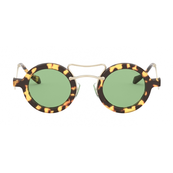 Miu Miu - Miu Miu Scenique Sunglasses - Round - Tortoise Green - Sunglasses - Miu Miu Eyewear