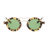 Miu Miu - Occhiali Miu Miu Scenique - Rotondi - Tartaruga Verde - Occhiali da Sole - Miu Miu Eyewear