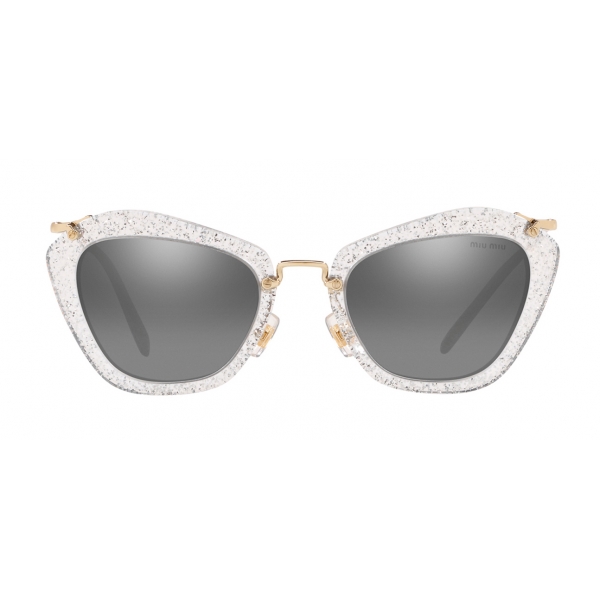 Miu Miu - Miu Miu Noir Sunglasses - Cat Eye - Silver - Sunglasses - Miu Miu Eyewear
