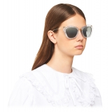 Miu Miu - Miu Miu Noir Sunglasses - Cat Eye - Silver - Sunglasses - Miu Miu Eyewear