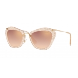 Miu Miu - Miu Miu Noir Sunglasses - Cat Eye - Gold - Sunglasses - Miu Miu Eyewear