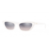 Miu Miu - Miu Miu Logo Sunglasses - Cat Eye - White - Sunglasses - Miu Miu Eyewear