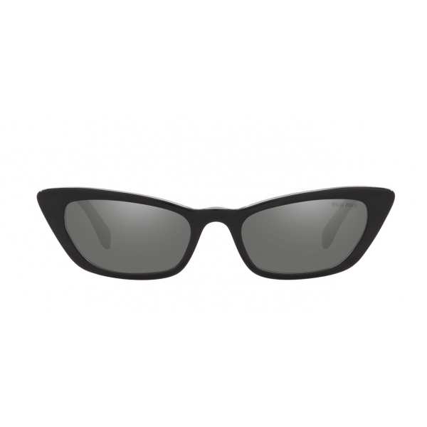 Miu Miu - Miu Miu Logo Sunglasses - Cat Eye - Black Gray - Sunglasses - Miu Miu Eyewear