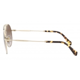 Miu Miu - Miu Miu Societe Sunglasses - Round - Pale Gold Brown - Sunglasses - Miu Miu Eyewear