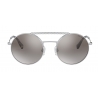 Miu Miu - Miu Miu Societe Sunglasses - Round - Silver - Sunglasses - Miu Miu Eyewear