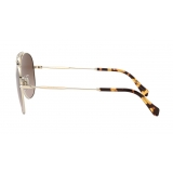 Miu Miu - Miu Miu Societe Sunglasses - Aviator - Pale Gold Brown - Sunglasses - Miu Miu Eyewear