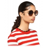 Miu Miu - Miu Miu Delice Sunglasses - Round - Tortoise - Sunglasses - Miu Miu Eyewear
