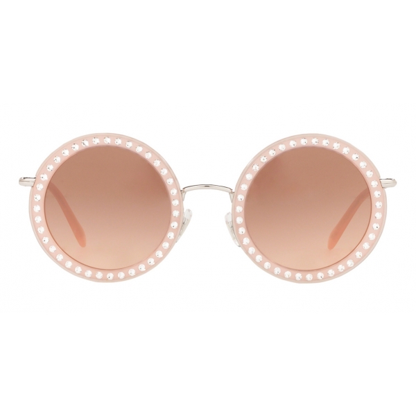 Miu Miu Miu Miu Delice Sunglasses Round Opaline Pink Sunglasses Miu Miu Eyewear Avvenice 8830