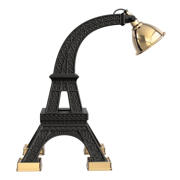 Qeeboo - Paris XL - Nera - Lampada da Terra Qeeboo by Studio Job - Illuminazione - Casa