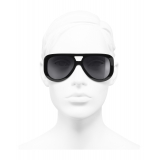 Chanel - Occhiali Pilota da Sole - Nero Grigio - Chanel Eyewear