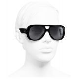 Chanel - Occhiali Pilota da Sole - Nero Grigio - Chanel Eyewear
