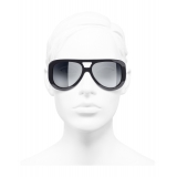 Chanel - Pilot Sunglasses - Dark Blue Mirror - Chanel Eyewear