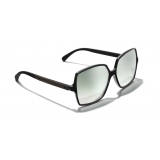 Chanel - Square Sunglasses - Black Green Mirror - Chanel Eyewear
