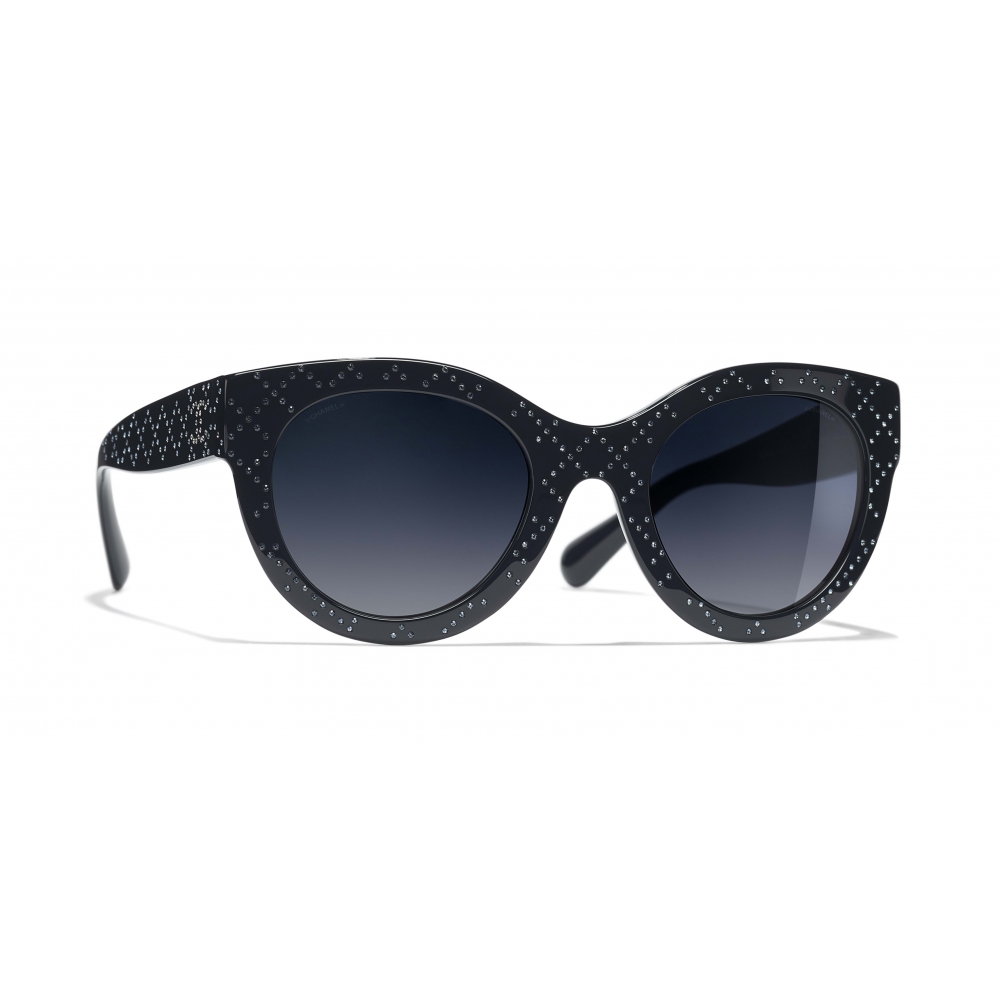Chanel - Butterfly Sunglasses - Dark Blue Gradient - Chanel Eyewear -  Avvenice