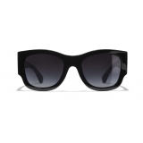 Chanel - Rectangle Sunglasses - Black Gray Gradient - Chanel Eyewear