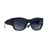 Chanel - Rectangle Sunglasses - Dark Blue Gradient - Chanel Eyewear