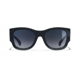 Chanel - Rectangle Sunglasses - Dark Blue Gradient - Chanel Eyewear