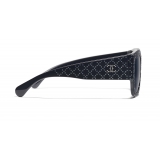 Chanel - Rectangle Sunglasses - Dark Blue Gradient - Chanel Eyewear