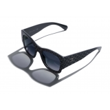 Chanel - Rectangle Sunglasses - Dark Blue Gradient - Chanel Eyewear