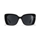 Chanel - Square Sunglasses - Black Gray - Chanel Eyewear