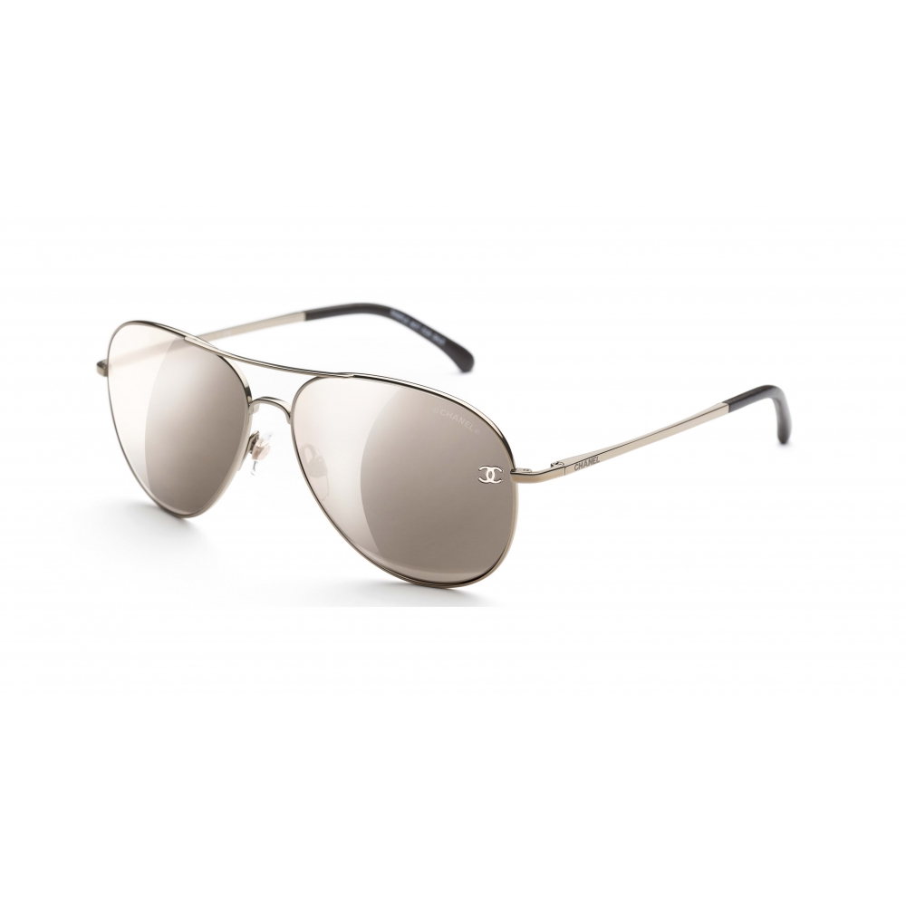 gave Lover og forskrifter liv Chanel - Pilot Sunglasses - Gold Brown Mirror - Chanel Eyewear - Avvenice