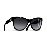 Chanel - Occhiali Quadrati da Sole - Nero Grigio - Chanel Eyewear