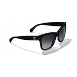 Chanel - Occhiali Quadrati da Sole - Nero Grigio - Chanel Eyewear